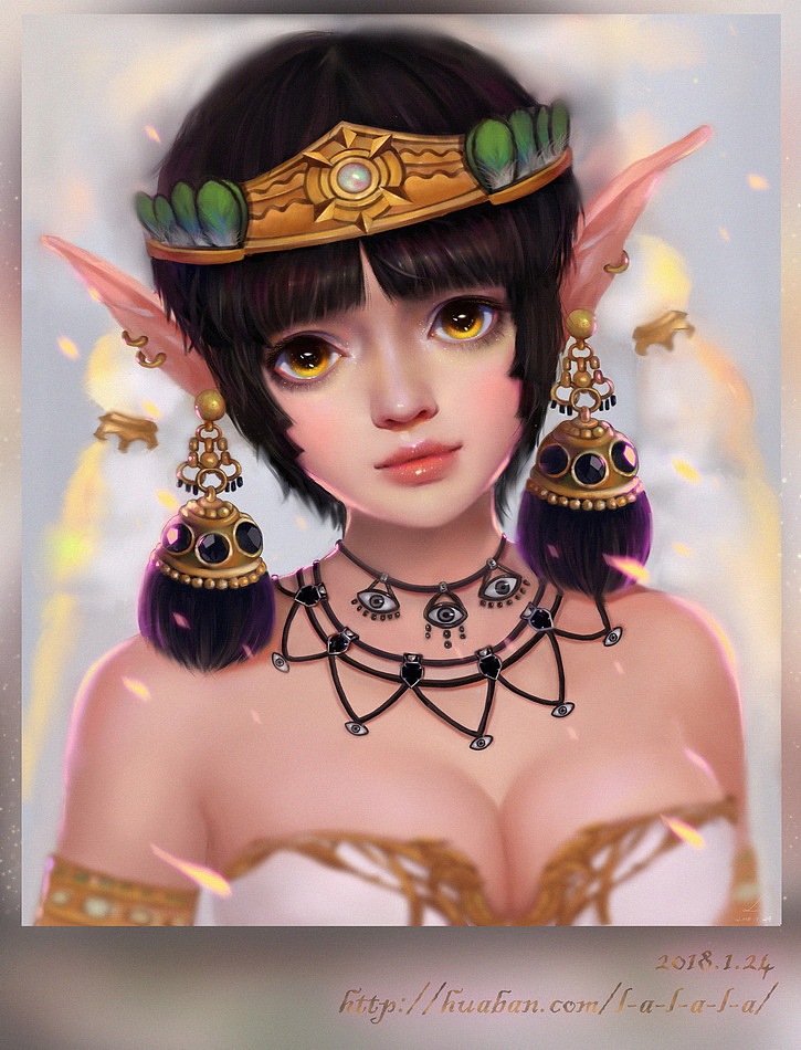 混搭的一个女巫妹子