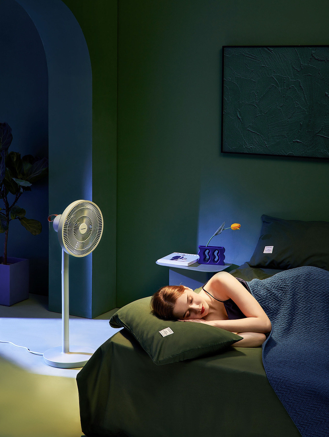 蓝宝循环风扇 平面模特场景拍摄