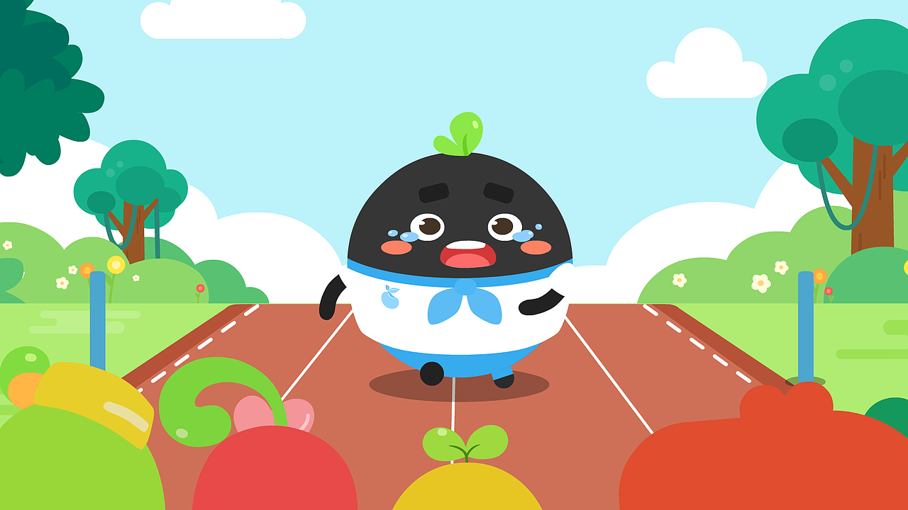 几何风儿童插画.方豆豆语文