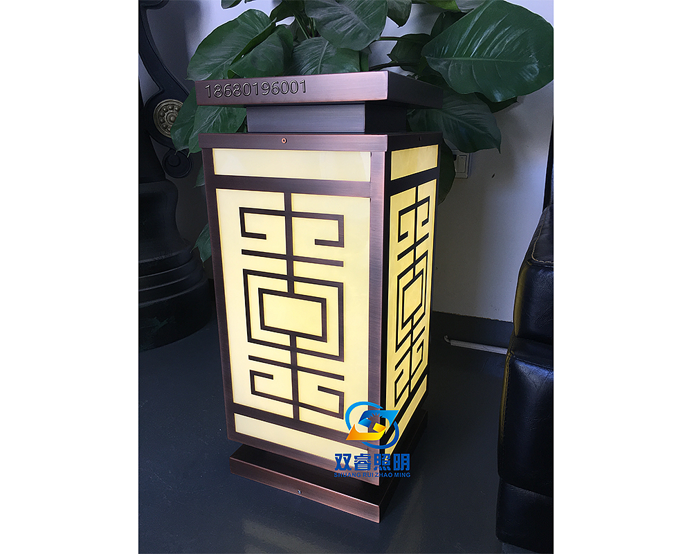 电镀不锈钢柱头灯草坪灯激光切割仿云石矮柱灯户外台灯（图ZMjAxODc2NjE2） - 其他工业/产品 - 站酷设计师双睿照明原创素材 - 站酷ZCOOL