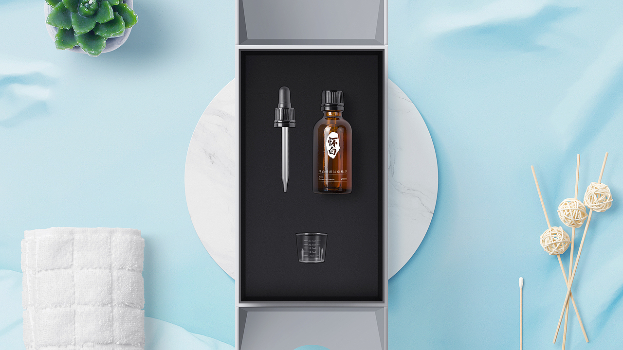 怀白-祛痘精华液包装（图ZMjc0NTIzMDQw） - 包装 - 站酷设计师唐怀特品牌机构原创素材 - 站酷ZCOOL