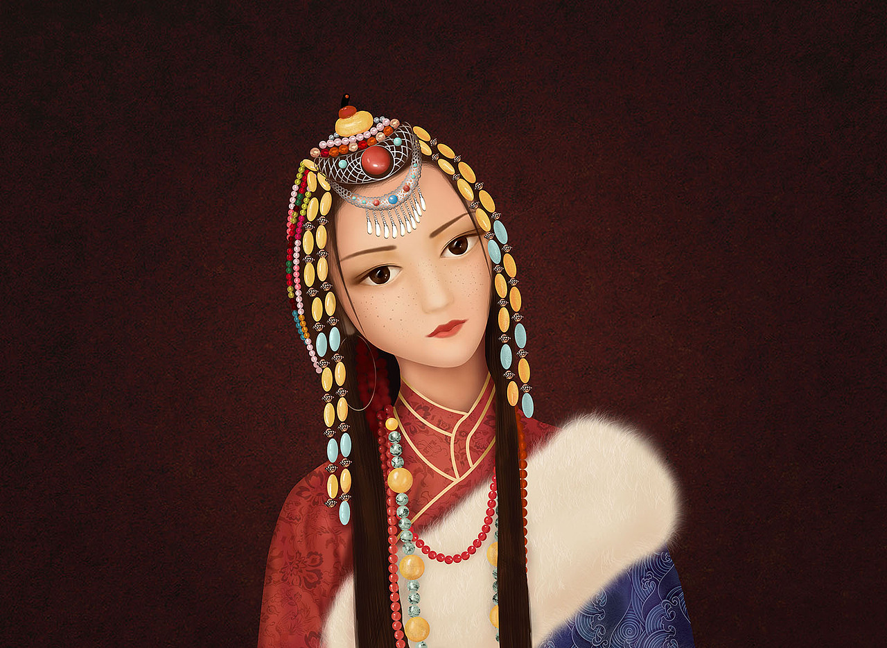 藏女（图ZMTg2ODM3NTk2） - 创作习作 - 站酷设计师琳凯原创素材 - 站酷ZCOOL