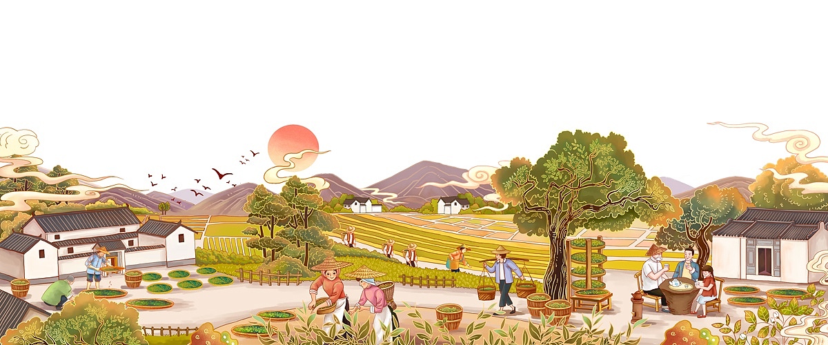 一套茶叶包装插画（图ZMjExNjQzOTQw） - 商业插画 - 站酷设计师郑小溪插画原创素材 - 站酷ZCOOL