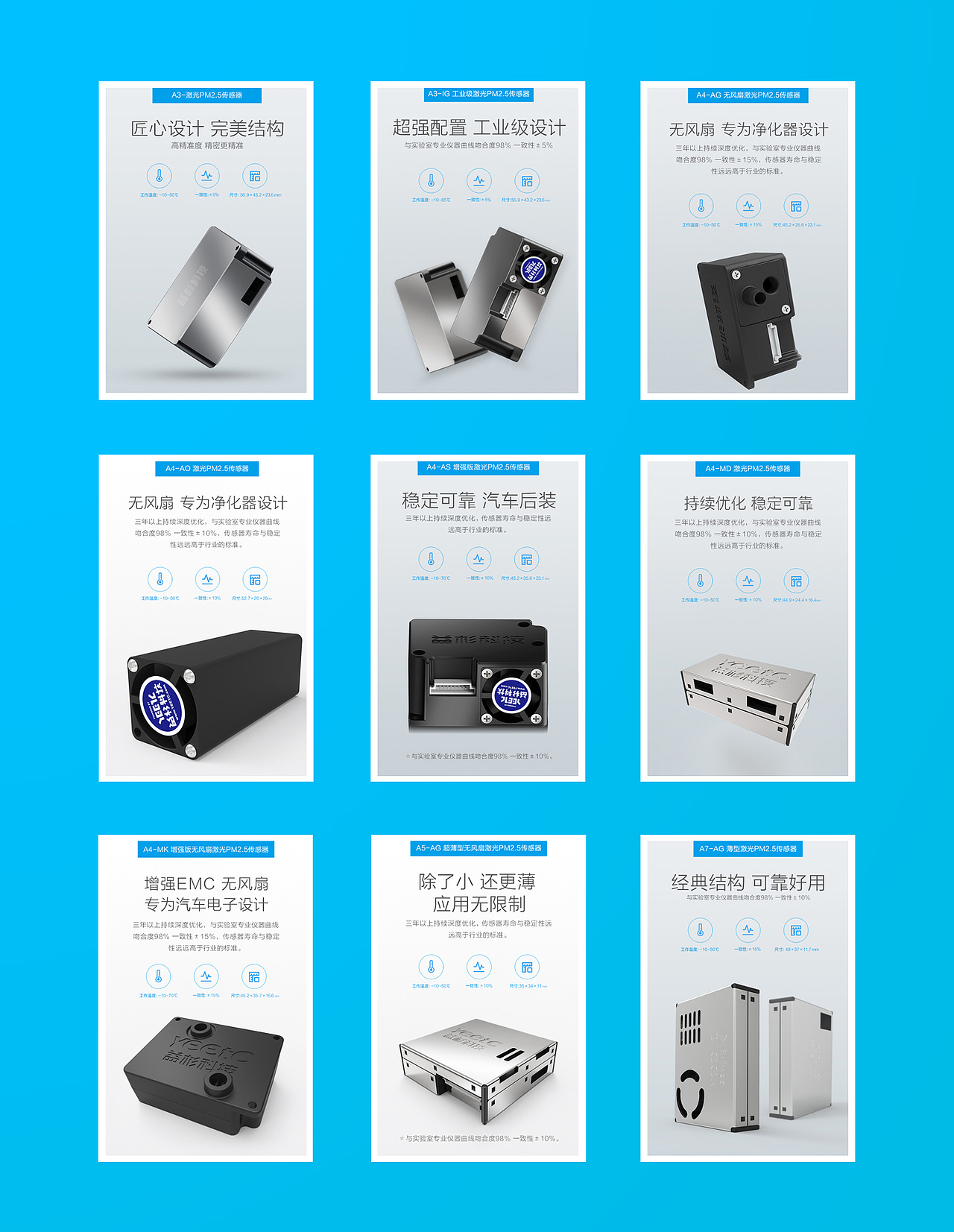 空气传感器详情页设计 企业产品介绍 pm2.5传感器（图ZOTk3MTgwNzI=） - 电商 - 站酷设计师星光_设计原创素材 - 站酷ZCOOL
