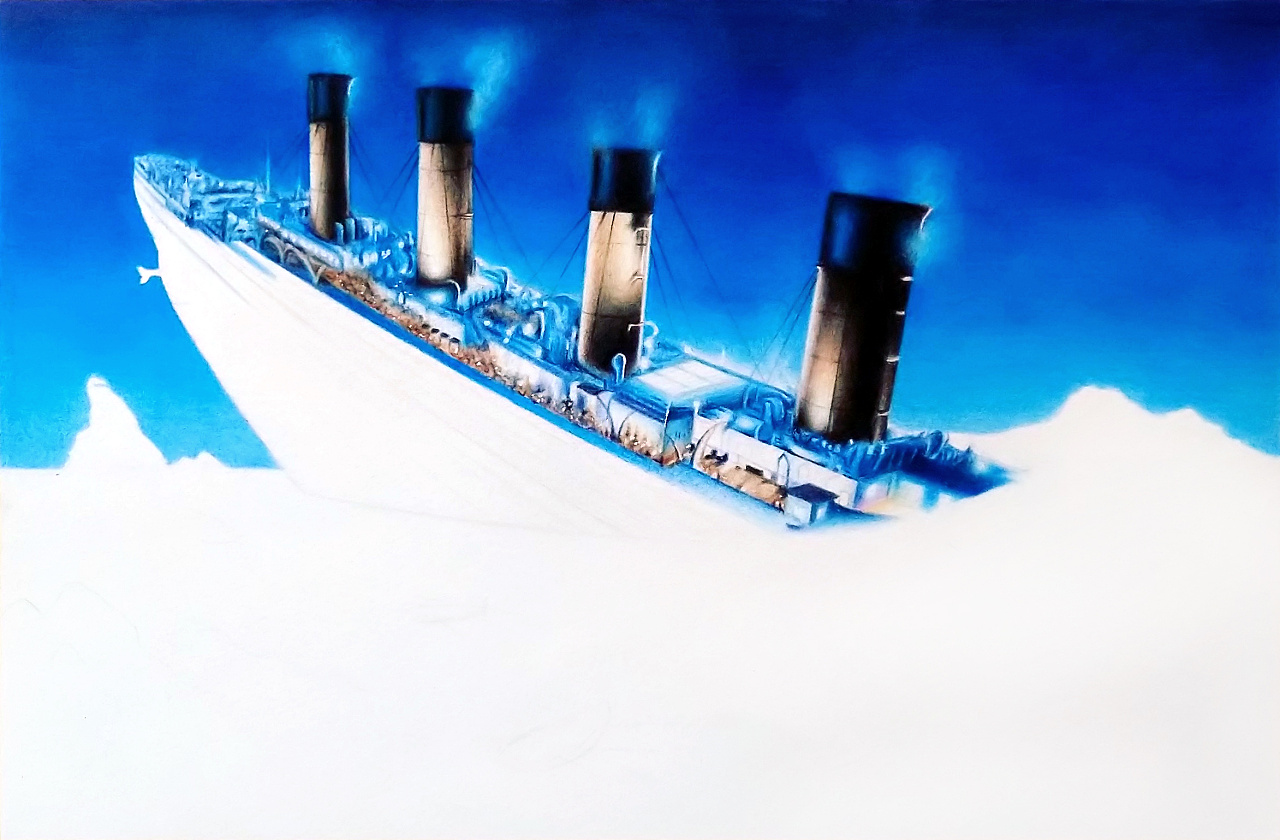 《泰坦尼克号》那幅画图片