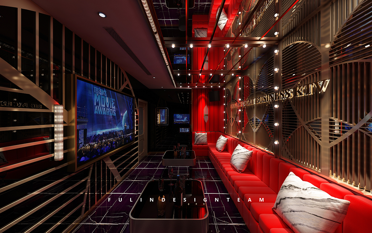 ktv现代轻奢包房