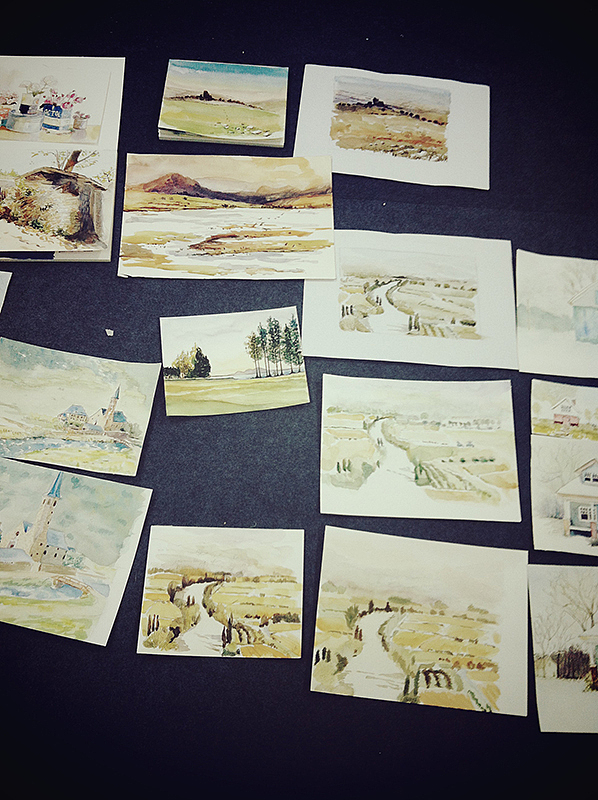 第1期手绘水彩风景周末班作品