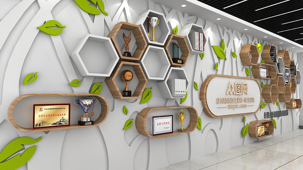 企业荣誉墙（图ZMTYwMjA0OTM2） - 家装设计 - 站酷设计师设图66原创素材 - 站酷ZCOOL