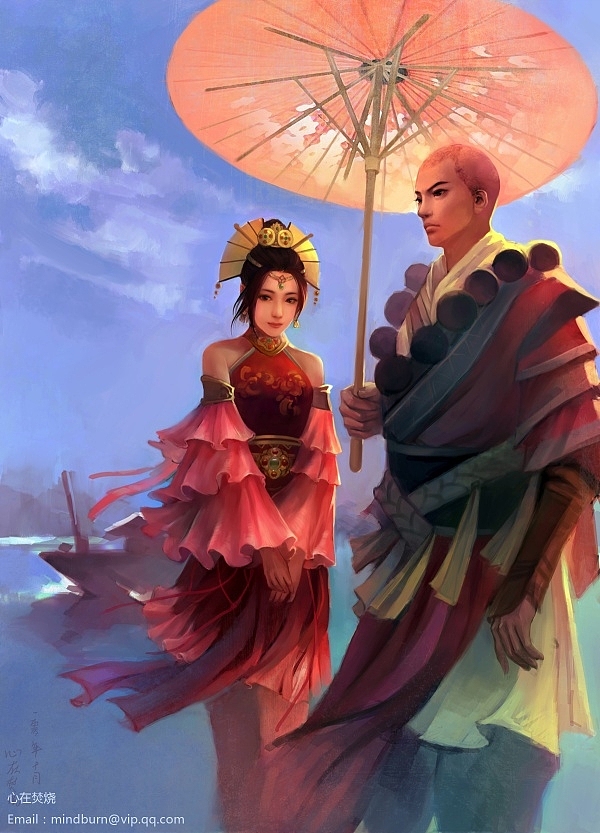 我的大学作品（心在焚烧）（图ZNTMzNjY1Mg==） - 商业插画 - 站酷设计师大葱君原创素材 - 站酷ZCOOL