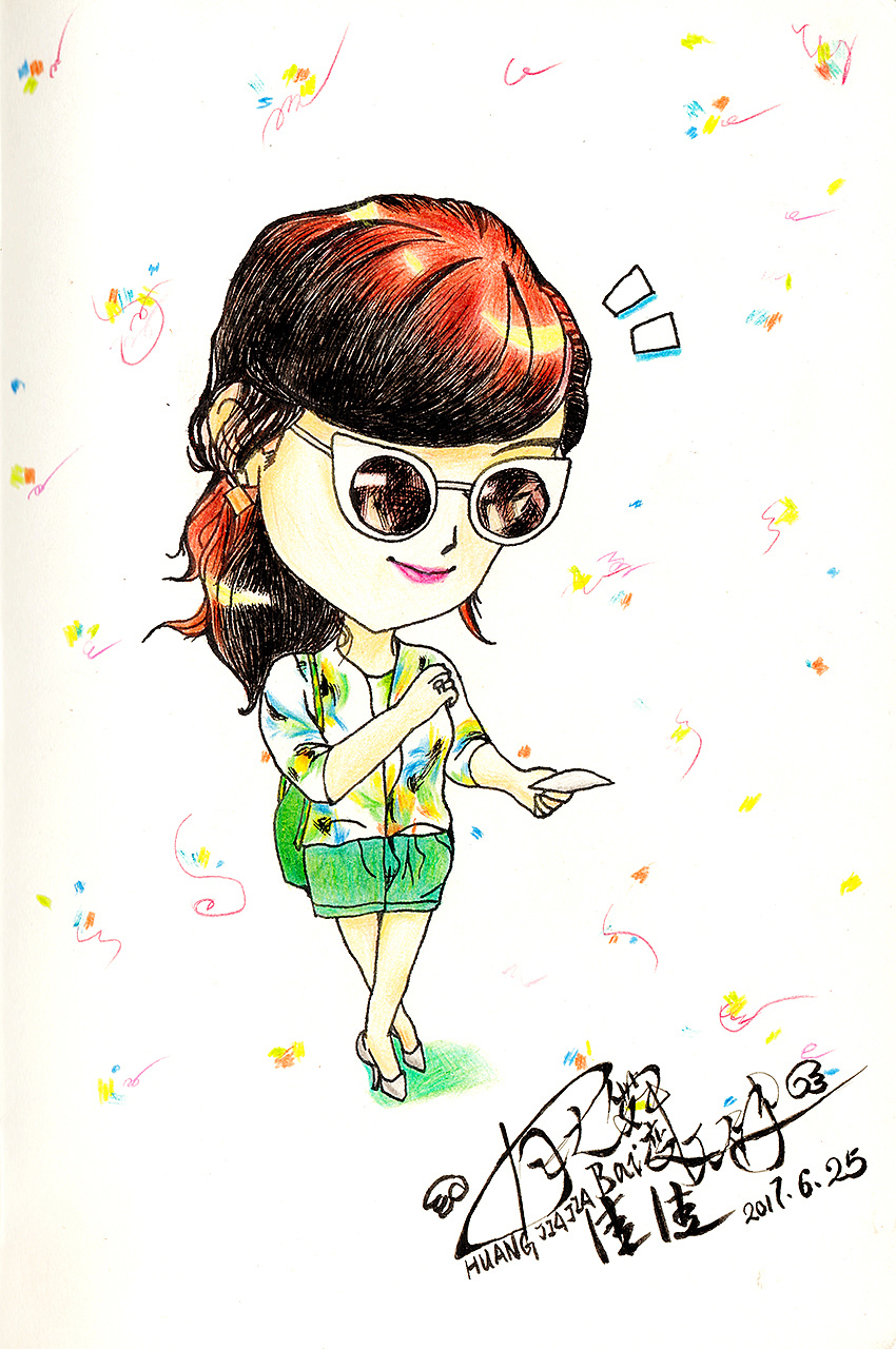 赵雅芝绿衣q版【新白娘子传奇-的白娘子】|插画|新锐潮流插画|月之舞