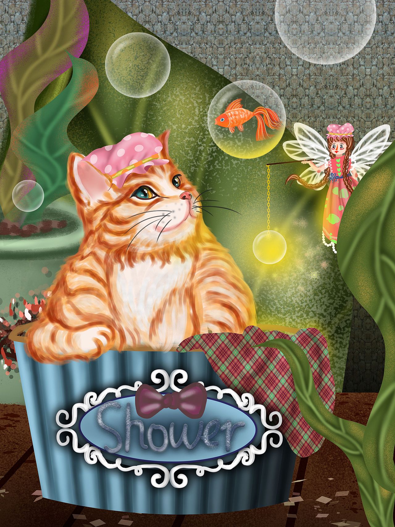 一组小精灵和猫咪（图ZMTQzMjY1NDUy） - 儿童插画 - 站酷设计师十二月半子原创素材 - 站酷ZCOOL