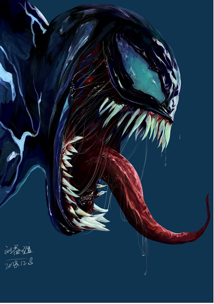 毒液（图ZMTM5NjAyMDE2） - 创作习作 - 站酷设计师刘二能原创素材 - 站酷ZCOOL