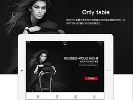 《Only table》手表垂直电商IPad端