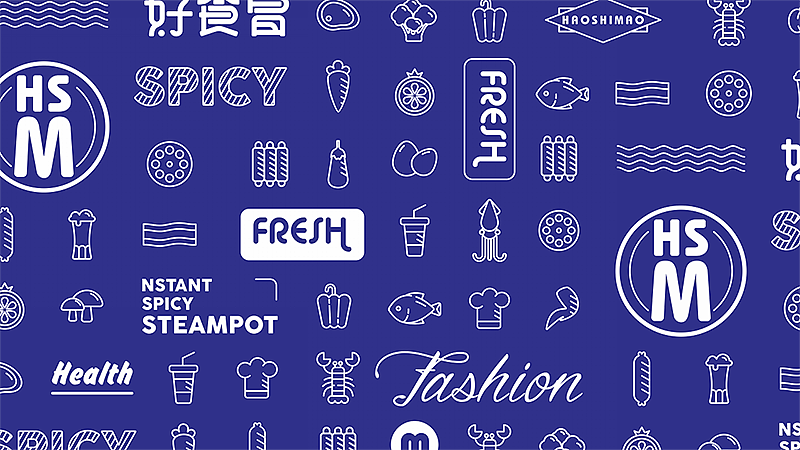 餐饮品牌VI设计-好食冒 餐饮IP设计