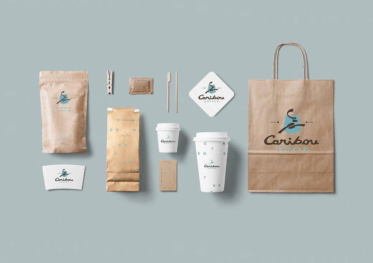 Caribou coffee 再設計（图ZMjM4NDQyNzI=） - 品牌 - 站酷设计师minvoke原创素材 - 站酷ZCOOL