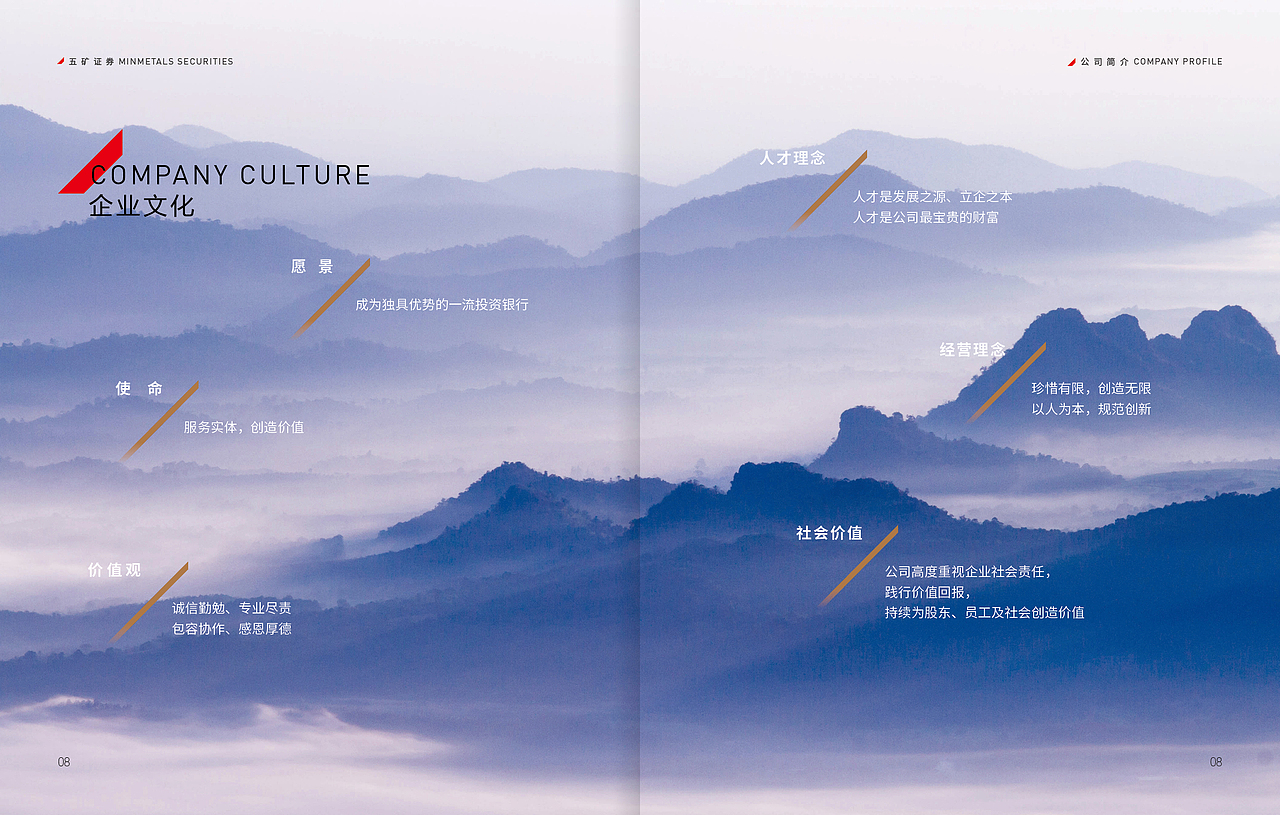 五矿证券企业形象画册设计方案
