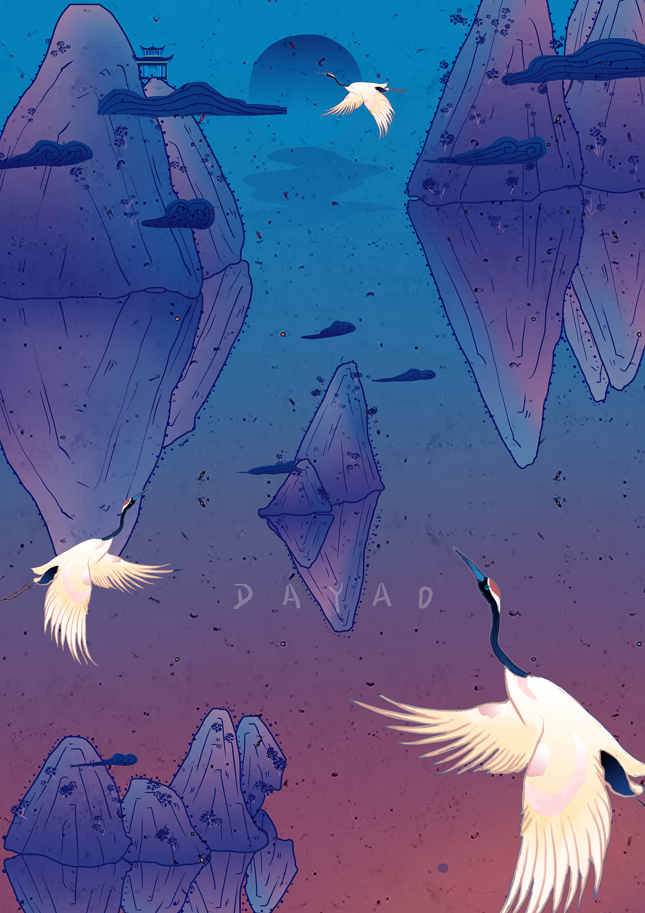 国风插画|插画|艺术插画|hdsai - 原创作品 - 站酷 (zcool)