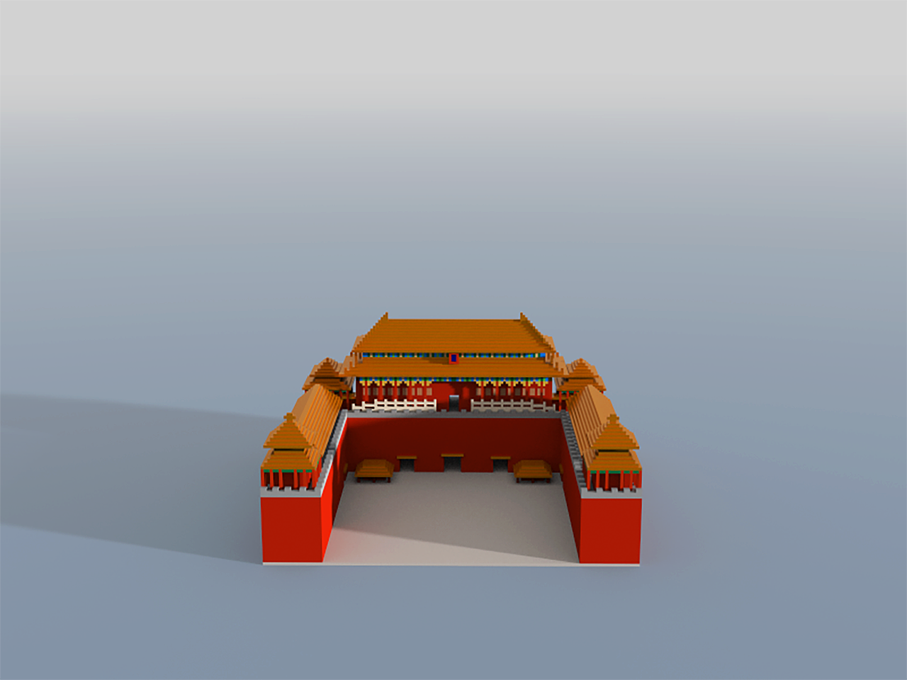 北京古建筑3D像素设计（图ZMTE0MTAzMTg0） - 建筑/空间 - 站酷设计师何思佳原创素材 - 站酷ZCOOL