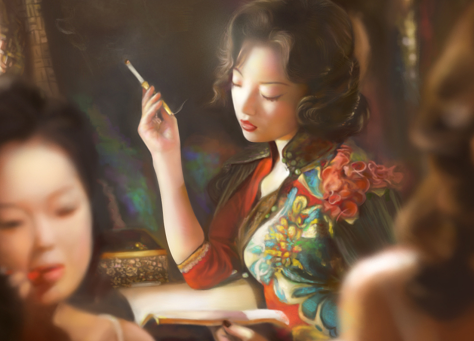 绘画练习(金陵十三钗)