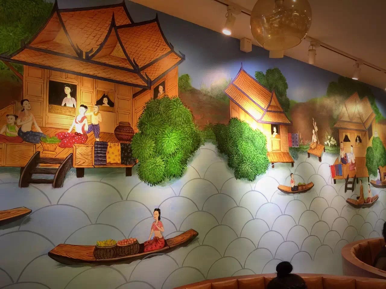 泰河泰式餐#3d画|其他|墙绘/立体画|人觉社 - 原创作品 - 站酷 (zcool