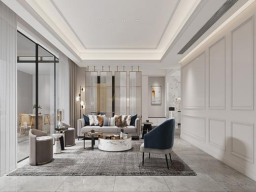 深圳南山装修：发展兴苑，现代简约风（联名设计）