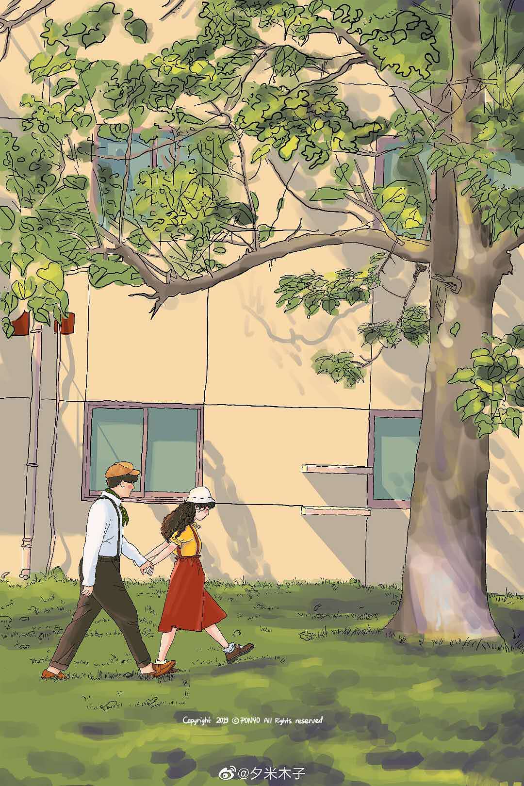 今日分享知画哟插画老师_夕米木子