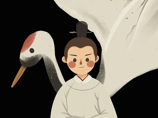古风卡通插画习作一个半小时