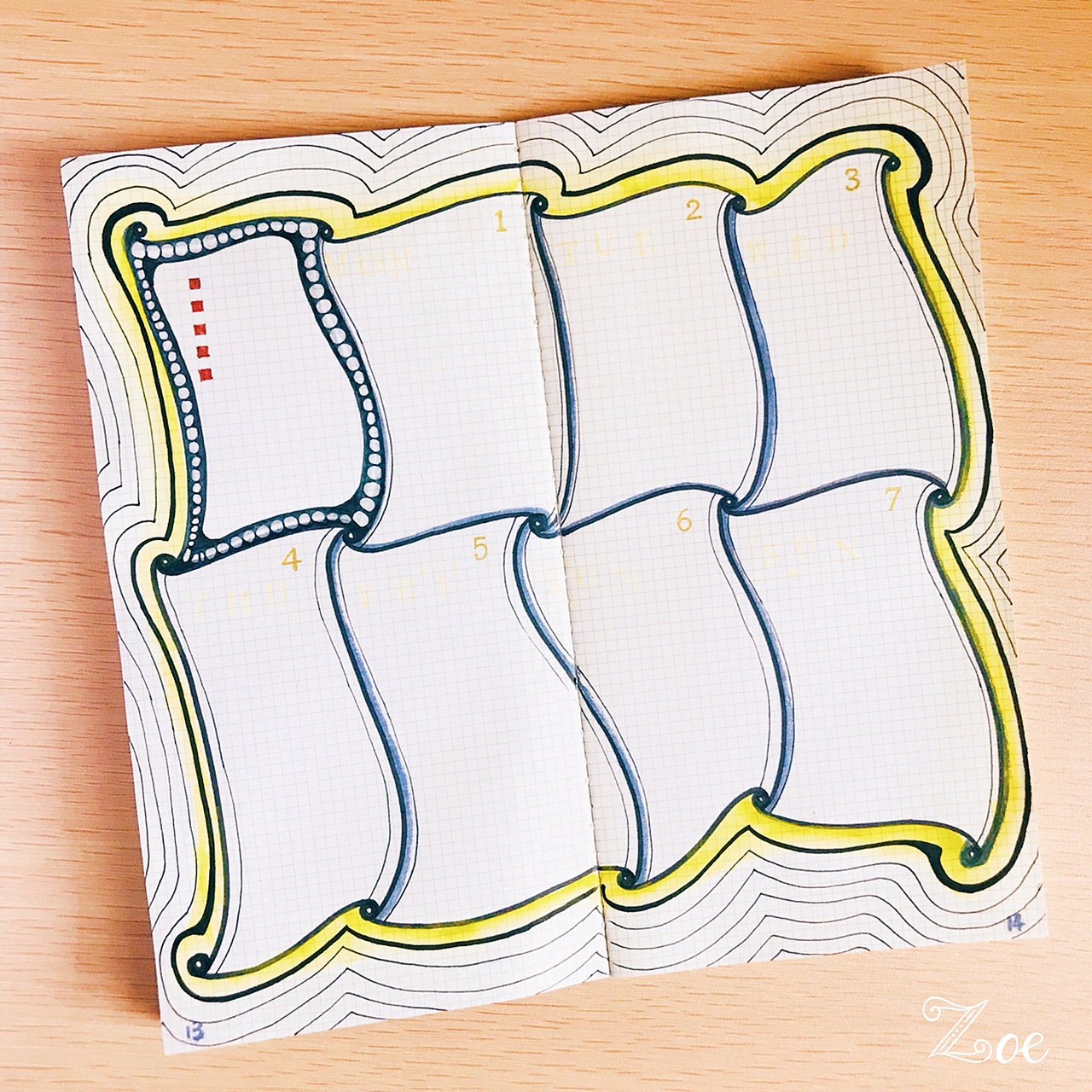 禅绕手帐内页设计