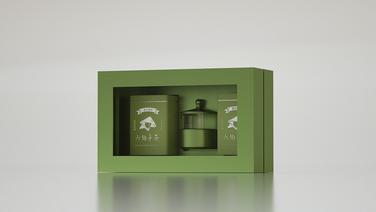 「六伯手茶」品牌包装设计 - 茶香浓郁·手作自然