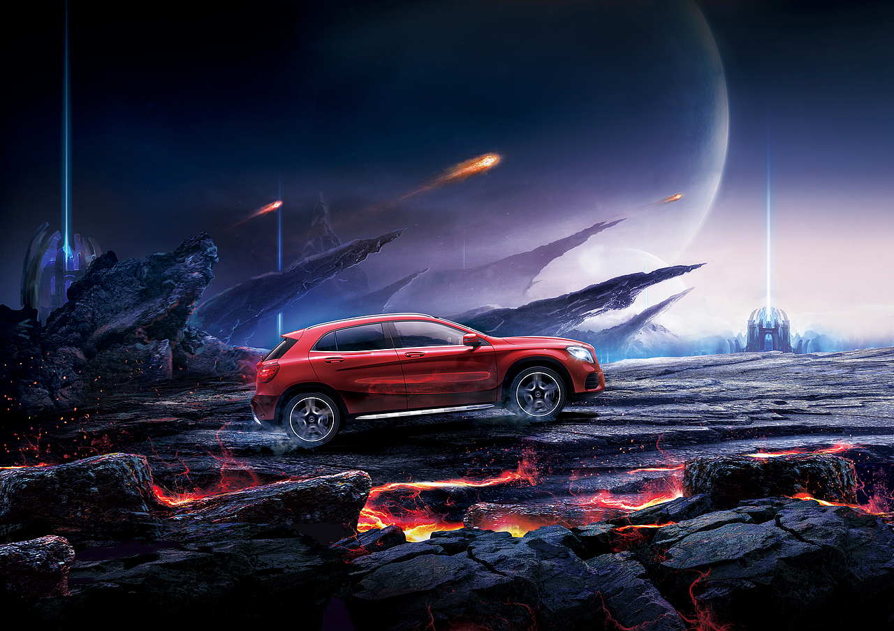 The traditional draft of Mercedes-Benz（图ZMTQ0NTMyODA4） - 海报 - 站酷设计师暴走的轩轩老贼原创素材 - 站酷ZCOOL