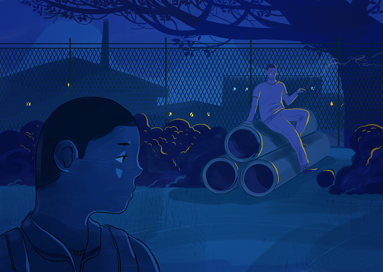 给《读者原创》画的内页插图