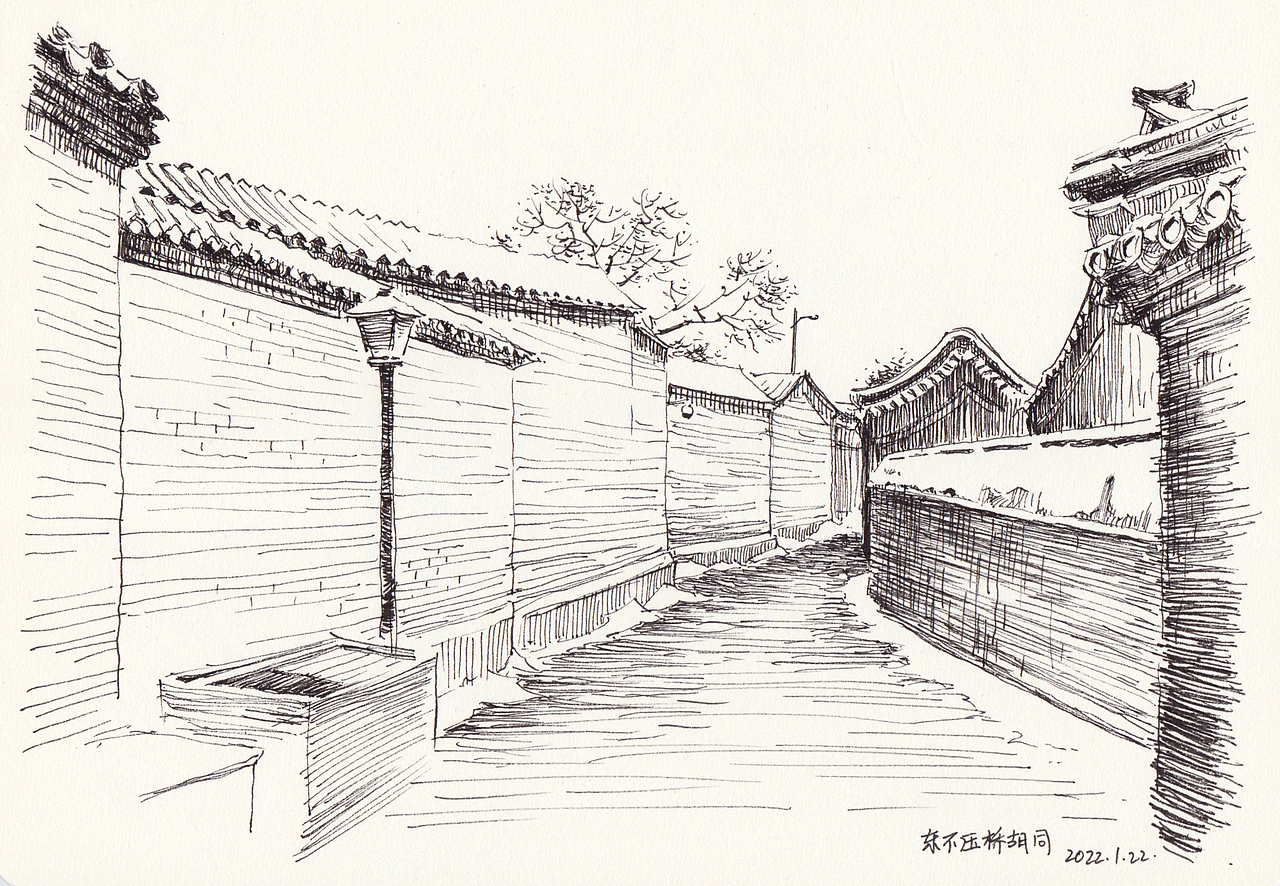 针管笔风景速写（图ZMjk0NDIzMTY0） - 绘画 - 站酷设计师丘悦原创素材 - 站酷ZCOOL