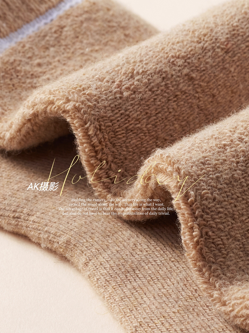 袜子拍摄秋冬羊毛袜摄影文胸内衣平铺挂拍