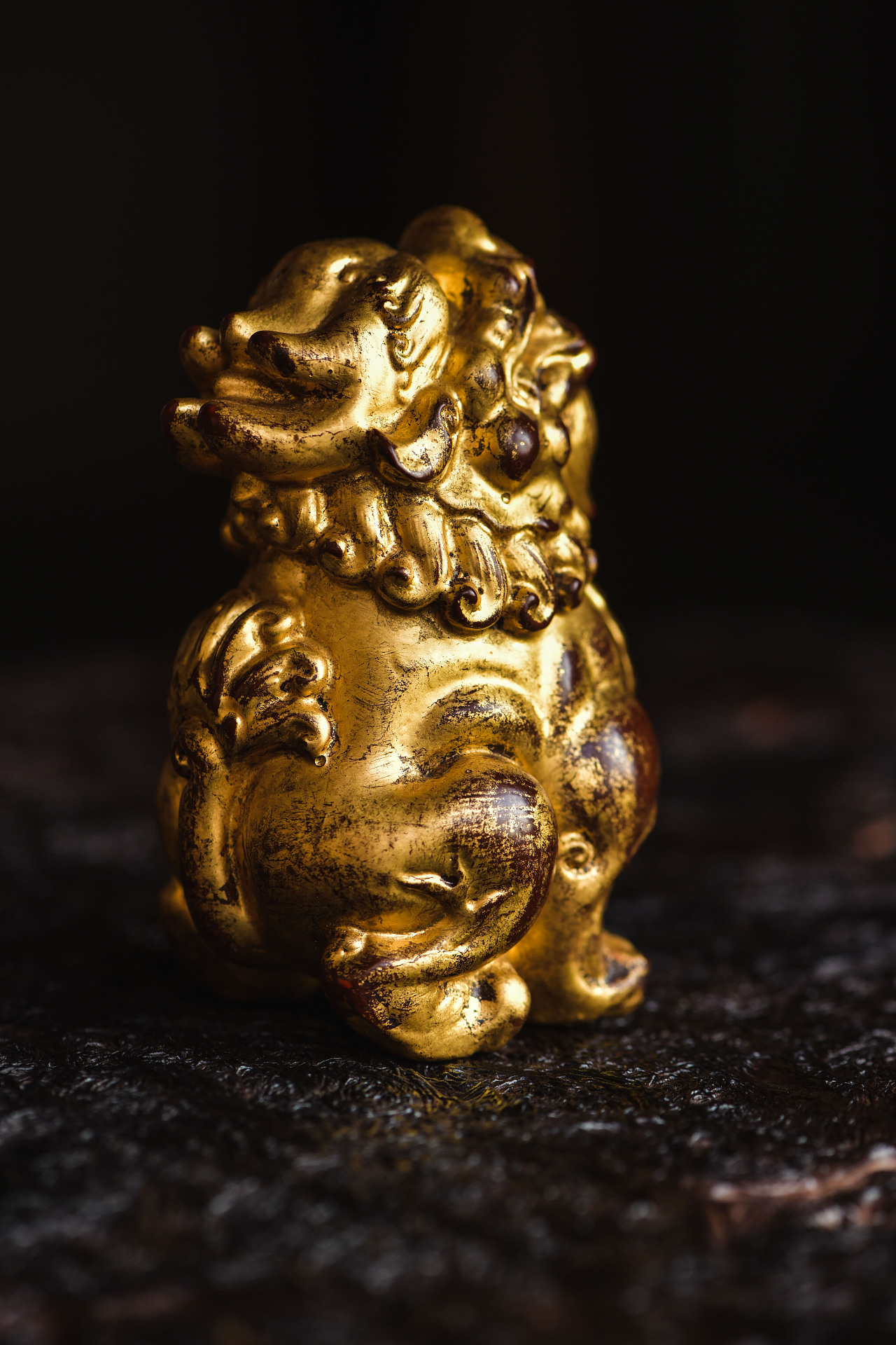 黄杨|髹金望天吼