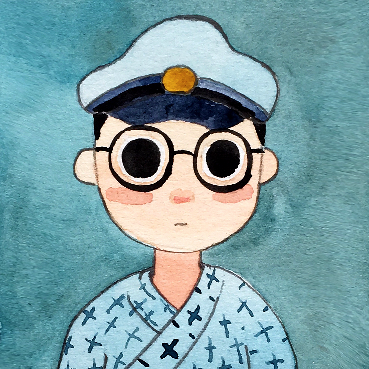 习作猪年插画水彩动物肖像练习标签水彩宫崎骏添加表情喜欢ta的作品吗