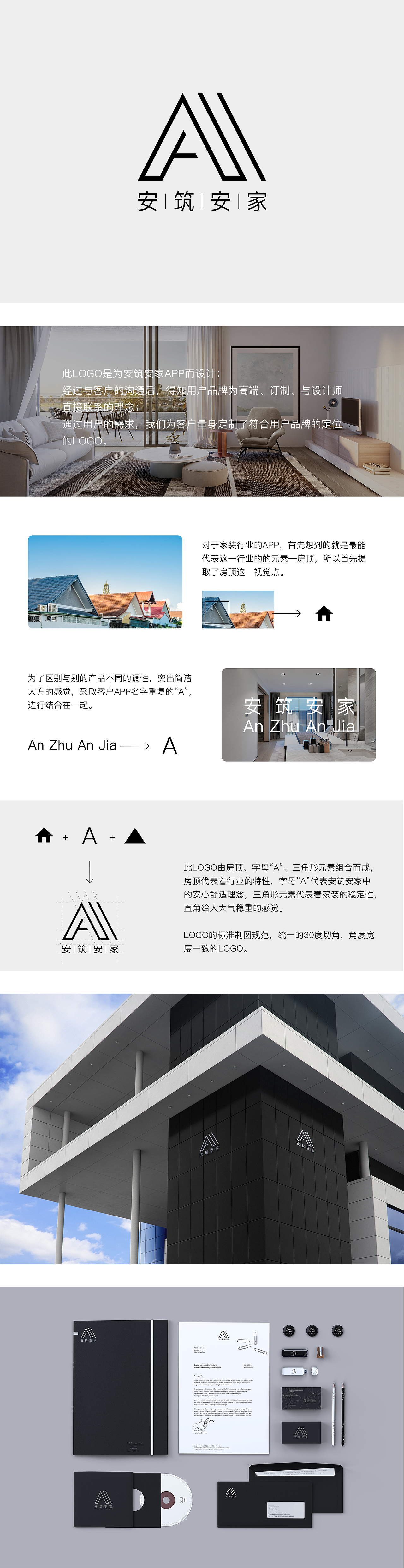 装修-安筑安家APP标志设计（图ZMTg0MTI3ODQ0） - Logo - 站酷设计师呀董原创素材 - 站酷ZCOOL