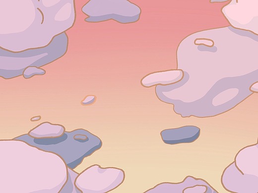 卡通手绘效果云朵mac动态壁纸