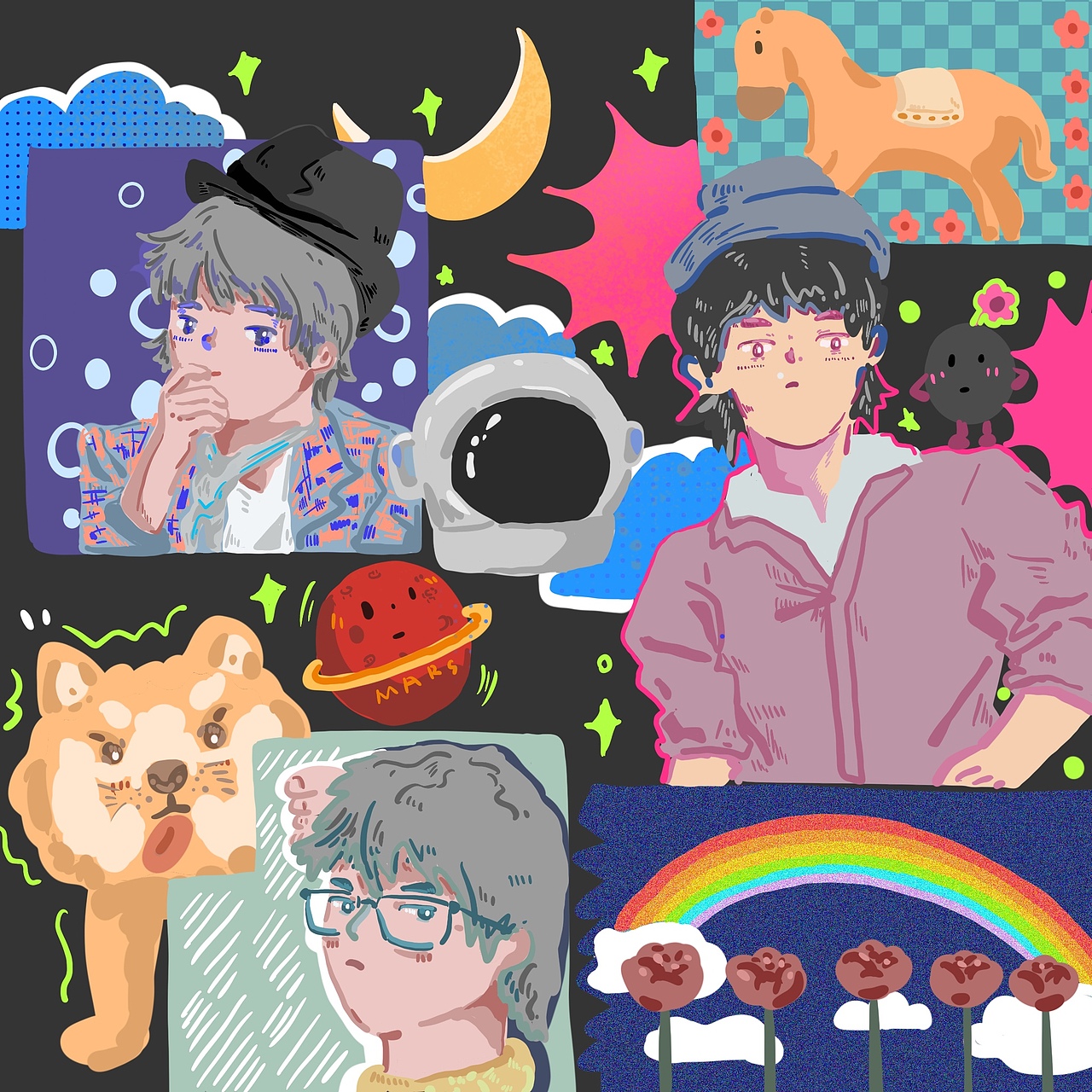 用來(lái)追星的碎片時(shí)刻（圖ZMjM0MzcxNTUy） - 創(chuàng)作習(xí)作 - 站酷設(shè)計(jì)師ruapergabi原創(chuàng)素材 - 站酷ZCOOL