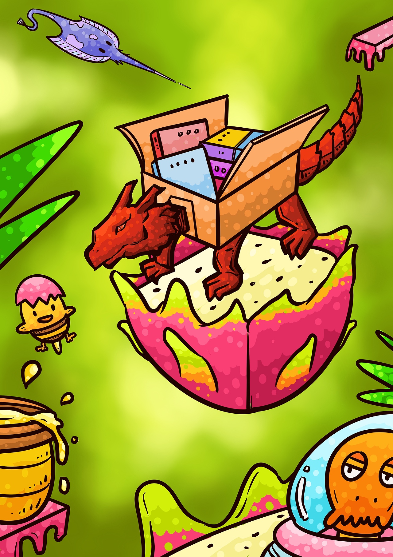 节日的的漂浮岛系列