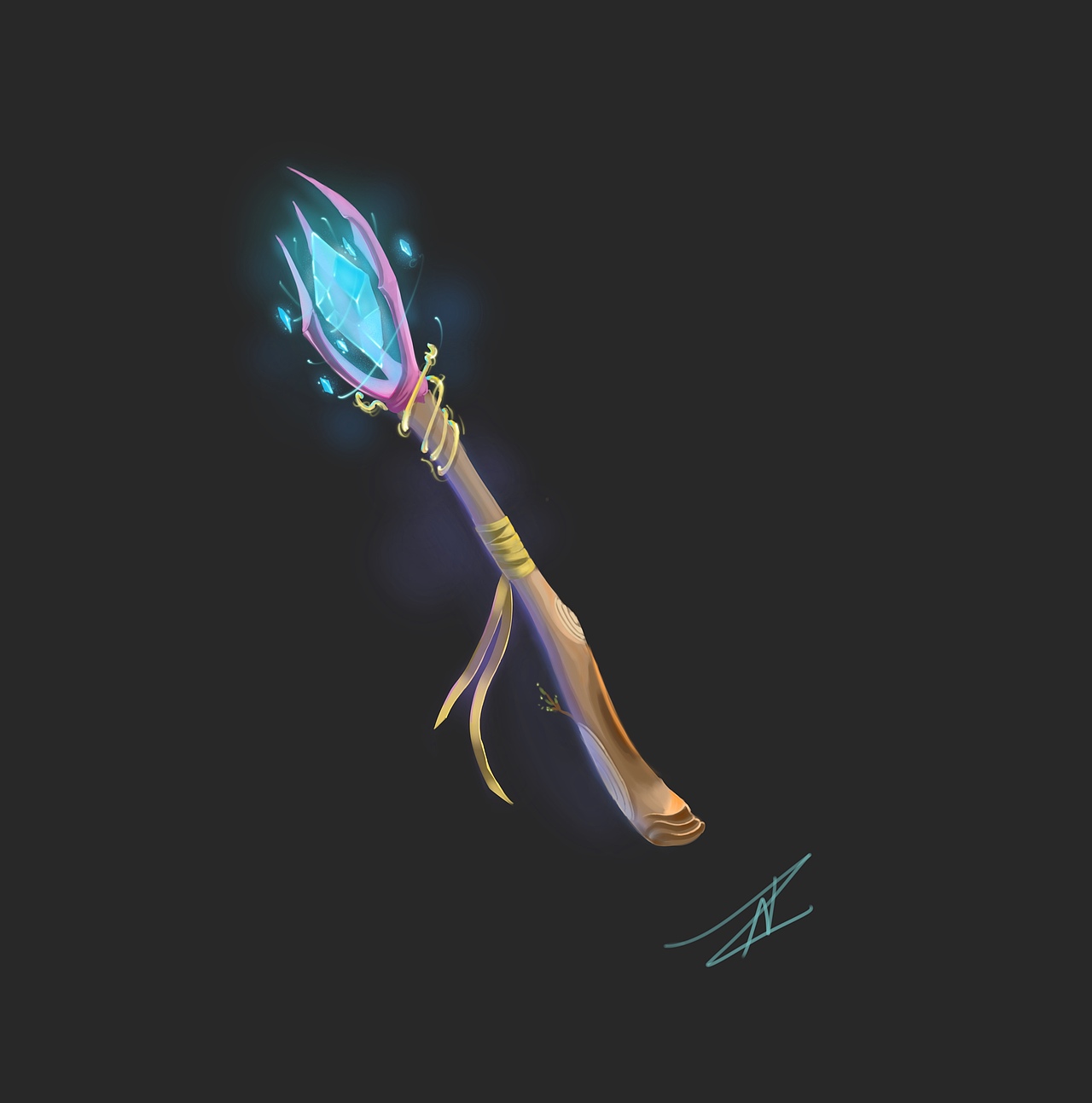 魔杖法杖|插画|游戏原画|阿正正正呀 - 原创作品 - 站酷 (zcool)