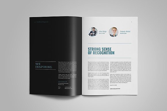 28页多功能简单杂志画册模板