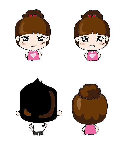 创意哥&创意妹头像设计 卡通形象（图ZMjM2NDQxOTI=） - 商业插画 - 站酷设计师左绊原创素材 - 站酷ZCOOL