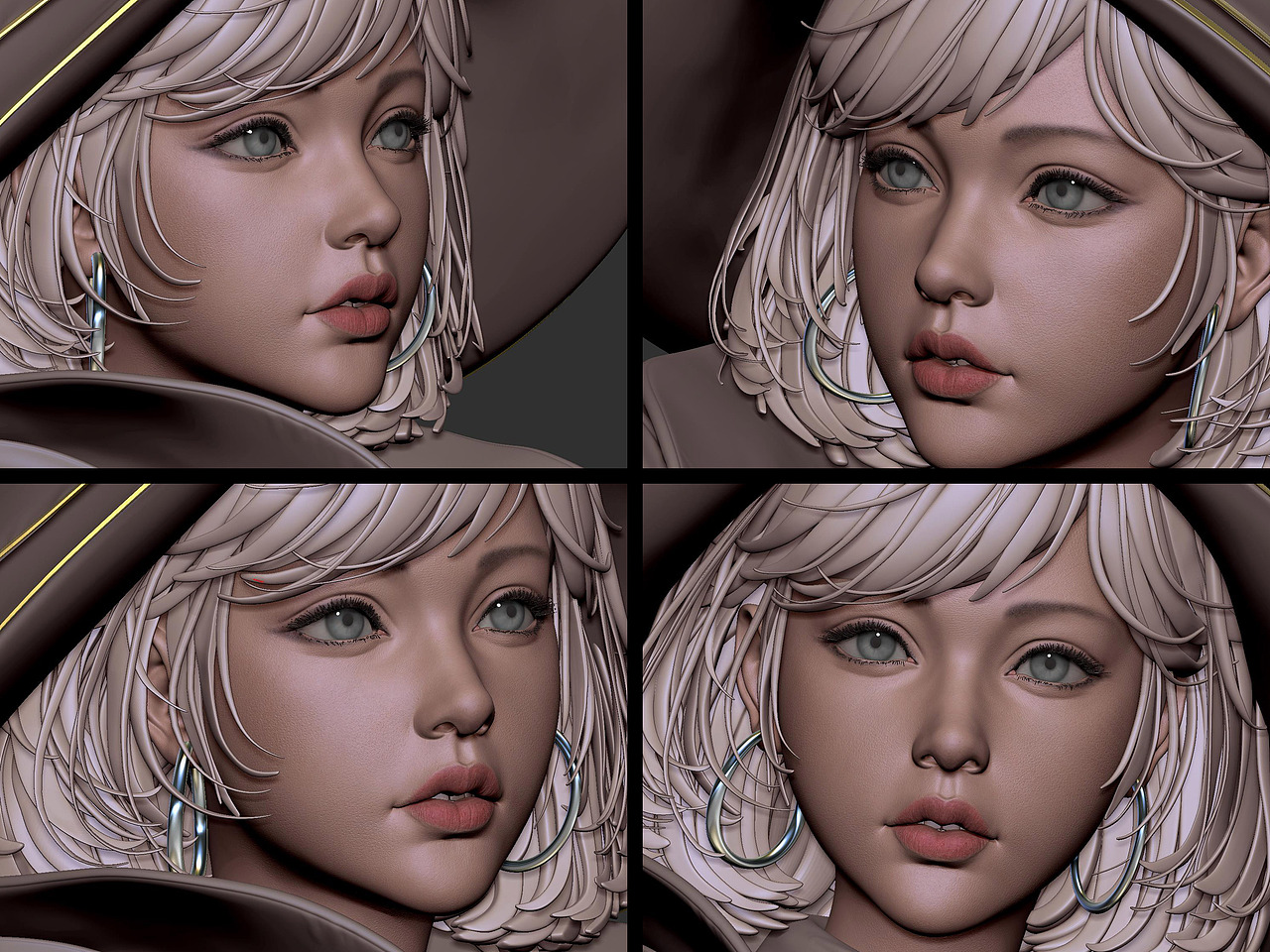 魔法少女-白模（图ZMTQyNzgyMjA0） - 人物/生物 - 站酷设计师前进兔原创素材 - 站酷ZCOOL