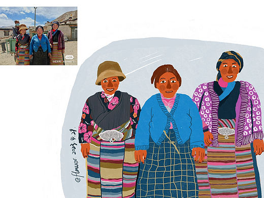 照片速写～啊！人儿！（个人主页-ZNjUwNjg3ODA=） - 创作习作 - 站酷设计师花儿huaer原创素材 - 站酷ZCOOL