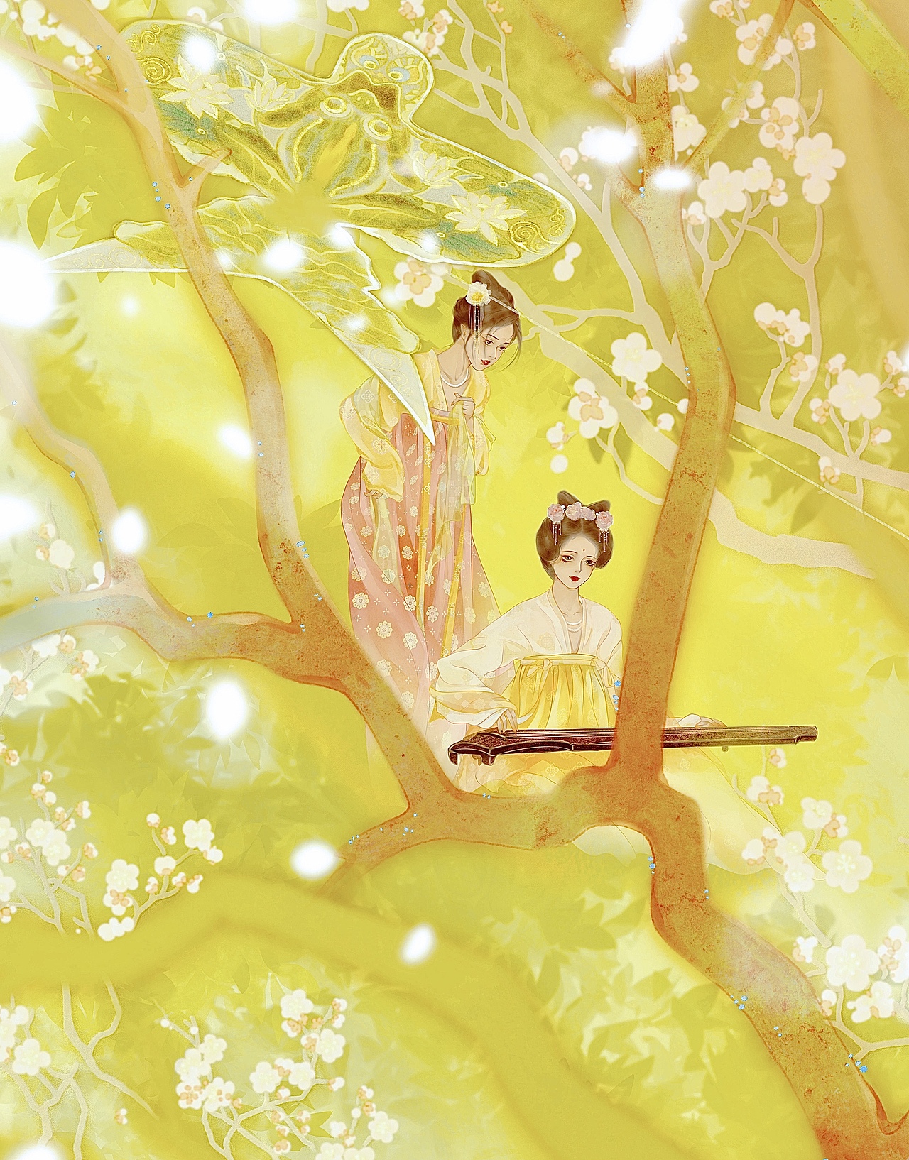 春日宴（圖ZMzMwOTc3NTA4） - 商業(yè)插畫 - 站酷設(shè)計師米茶是粥原創(chuàng)素材 - 站酷ZCOOL