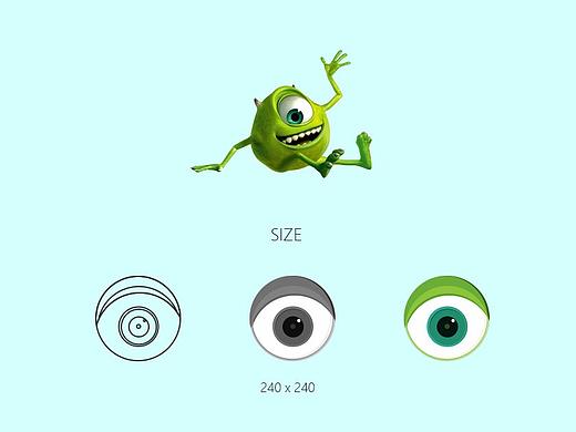 怪兽大学主题-安卓手机图标设计