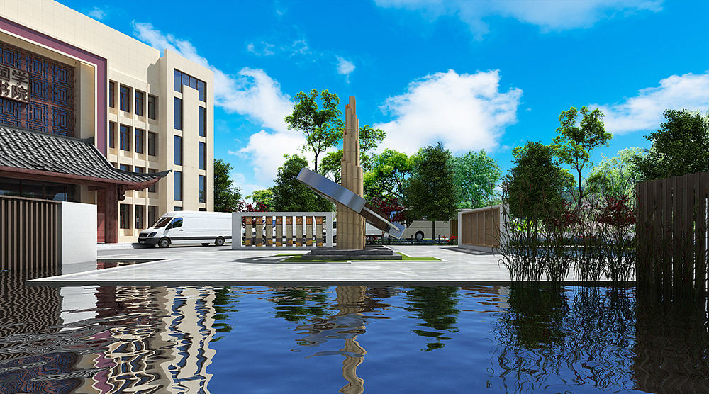 国学书院户外景观文化（图ZMjE2NTMxNjQ0） - 其他空间 - 站酷设计师楚磊原创素材 - 站酷ZCOOL