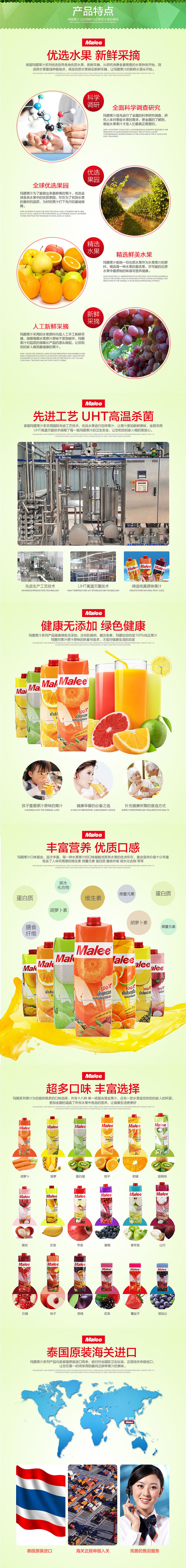 泰国玛丽果汁产品详情页