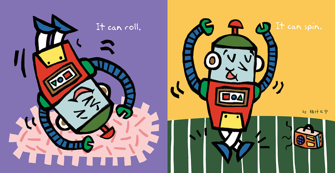 英文阅读小绘本myrobot