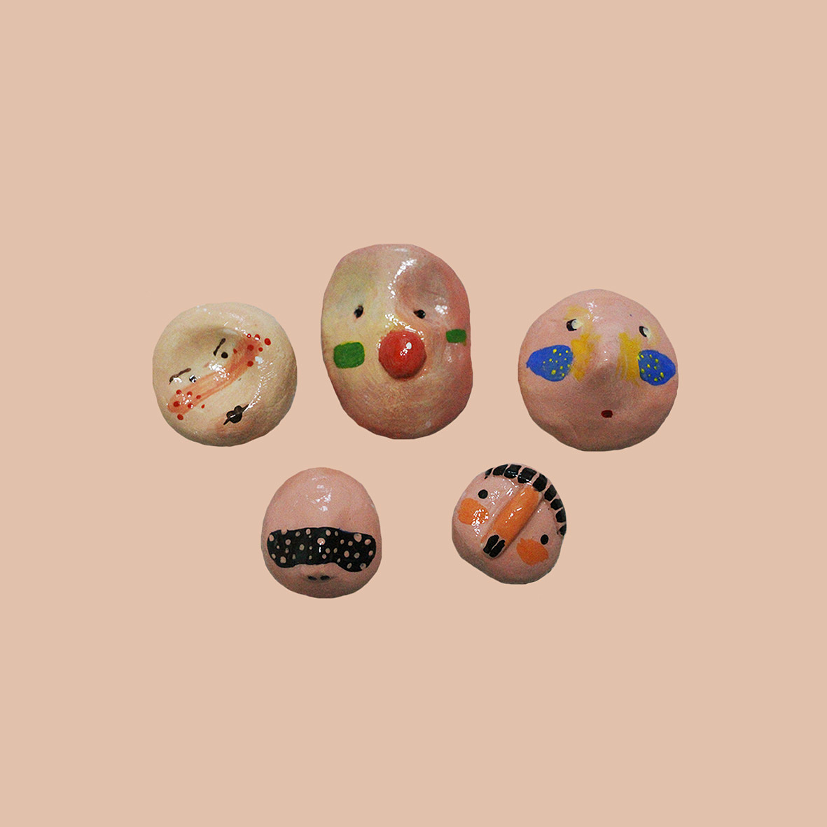 原创手作 粘土胸针\冰箱贴